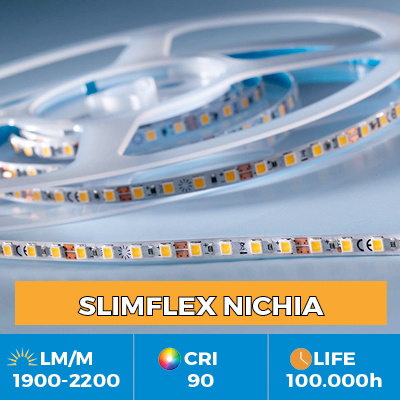 Benzi Flexibile Profesionale SlimFlex LED Nichia, 5mm latime, pana la 2200 lm/m